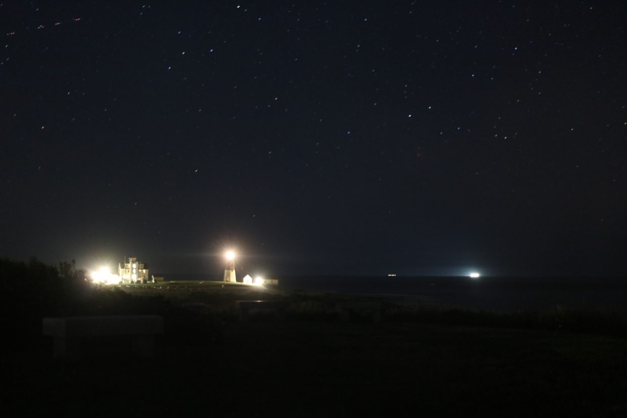 A lighter version of Pt Judith lighthouse by changing the ISO.
